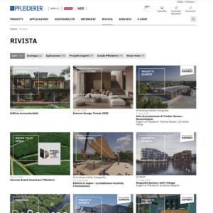 Pfleiderer Website